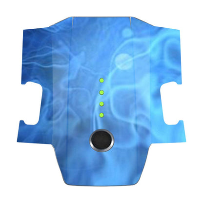 MightySkins Skin Compatible with DJI Mavic Pro Battery - Blue Mystic Flames | Protective, Durable, and Unique Vinyl Decal wrap Cover | Easy to Apply