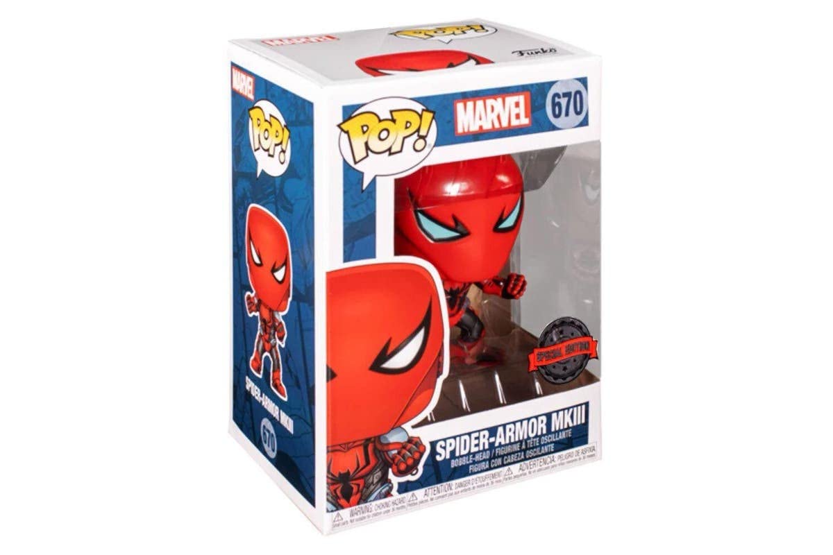 POP! Funko Marvel Exclusive Spider-Man - Spider-Armor MK III #670