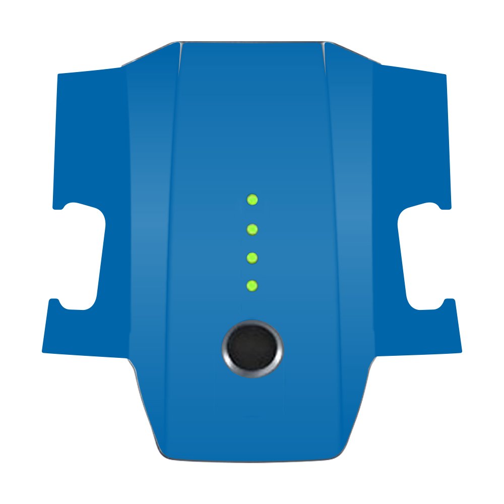 MightySkins Skin Compatible with DJI Mavic Pro Battery - Solid Blue | Protective, Durable, and Unique Vinyl Decal wrap Cover | Easy to Apply, Remove