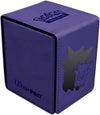 Ultra PRO - Gengar Premium Alcove Flip Deck Box for Pokémon TCG | Holds 100+ Double-Sleeved Cards, Debossed Leatherette Case with Magnetic Closure &