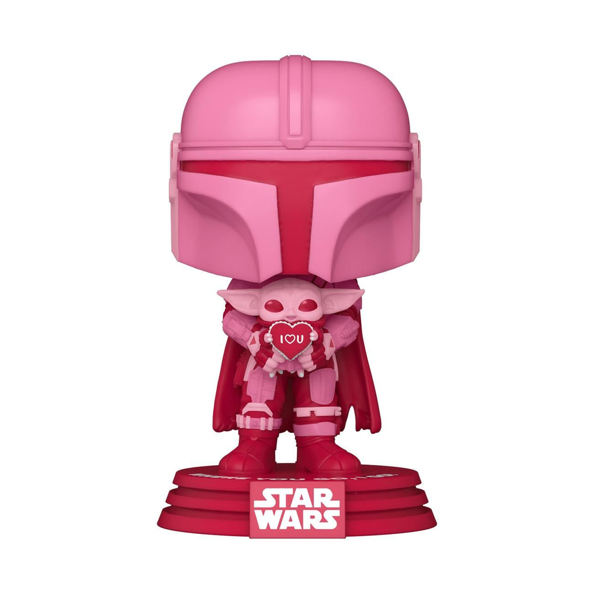 Funko Star Wars POP | Valentine's Edition Mandalorian with Grogu
