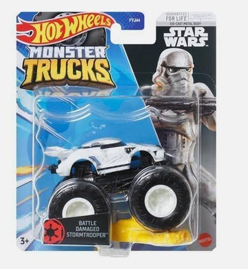 Hot Wheels Monster Trucks 1:64 Scale Battle Damaged Stormtrooper