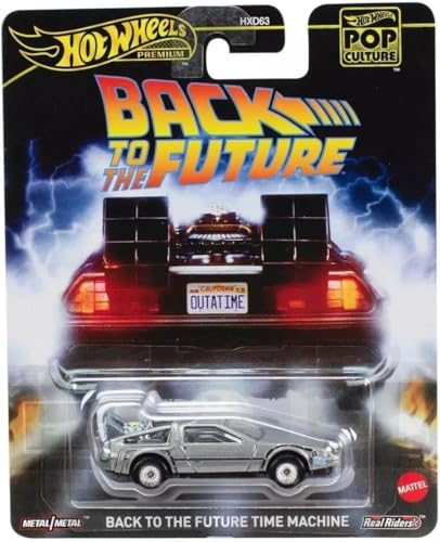 Hot Wheels Premium Back to The Future Time Machine - Real Riders