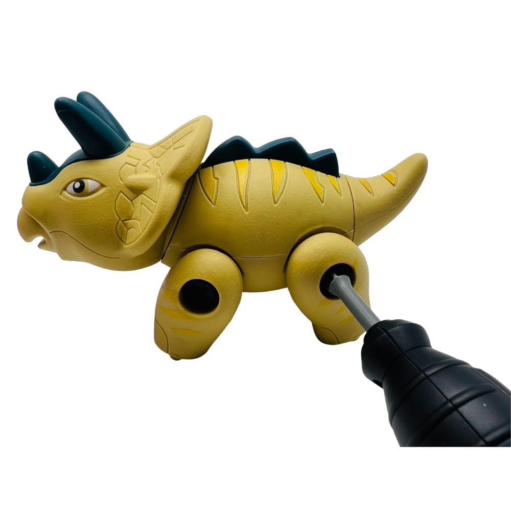 TEDCO Take Apart and Rebuild 4pc Dinosaur Set Rebuild-a-Saurus Push and Pull Dino Toys for Kids