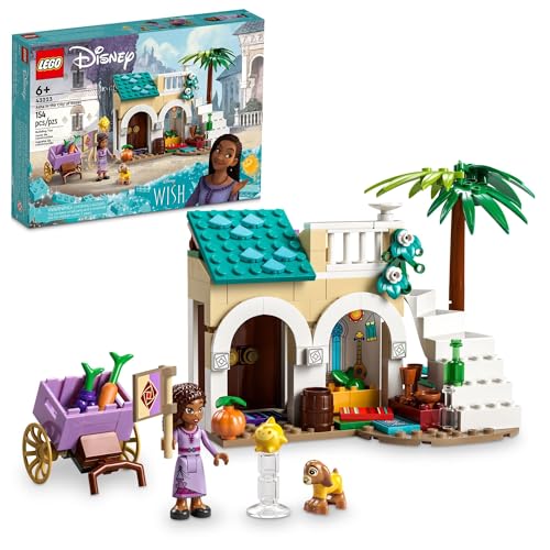 LEGO Disney Wish: Asha in The City of Rosas 43223 Building Toy Set, A Buildable Model from The Disney Movie to Inspire Adventures and Creative Play,