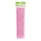 Krafty Kids Colorful Fuzzy Craft Sticks Pipe Cleaners - 40 Count - 12 Inches Long (Light Pink)