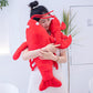 XIZHI Lobster Plush Stuffed Animal Toy Lobster Pillow Suitable for Christmas and Birthday with Huggable Gifts (Red-Small)
