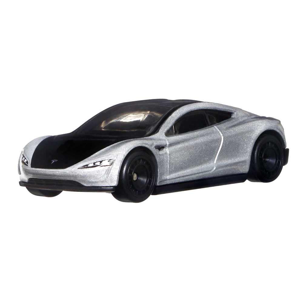 Hot Wheels Tesla Roadster Safari Vehicle for 3 Kids Years Old & Up, Premium Collection of Car Culture 1:64 Scale Vehicles