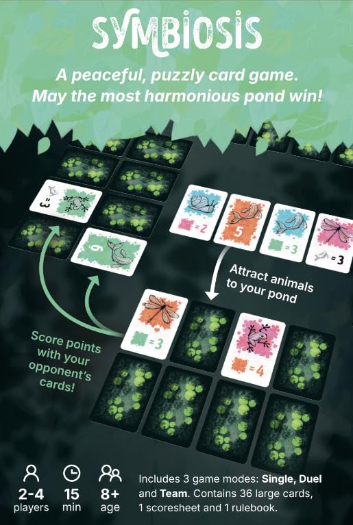 Hachette Boardgames Symbiosis | Strategic Card Game for Kids, Teens & Adults | Build a Thriving Pond Ecosystem | Fast-Paced Card Placement & Drafting