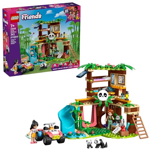 LEGO Friends Panda Sanctuary Animal Care Building Toy - Playset for Girls & Boys, Ages 7+ - Gift Idea for Birthdays - W/ 2 Minifigures & Panda Toys