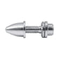 RuiLing 4pcs 3.0mm Aluminum Bullet Airplane Spinner for M5 RC Airplane Electric Aircraft DIY Parts