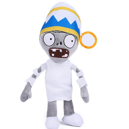 JHESAO 12" Plants and Buckethead Zombie Plush Toys - Normal Zombie PVZ Plushies - Stuffed Soft Dolls - New
