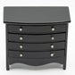 Dollhouse Miniature Chest of Drawers (Black)