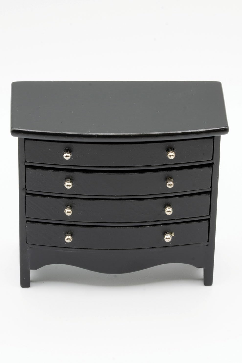 Dollhouse Miniature Chest of Drawers (Black)