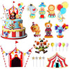 Circus Cake Toppers Carnival Cupcake Toppers Circus Birthday Cake Decorations Carnival Birthday Party Supplies Circus Baby Shower Decoration