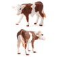 DOYIFUN Realistic Farm Cow Model Figure Toy Set, Cow Figurines Collection Playset with Farm Keepers, Farm Meadows Pasture Cow Statues Preschool