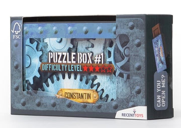 Recent Toys Constantin Puzzle Box #1 - Find The Hidden Compartment in This Brainteaser Puzzle, Ages 14 - Up