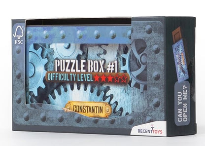 Recent Toys Constantin Puzzle Box #1 - Find The Hidden Compartment in This Brainteaser Puzzle, Ages 14 - Up