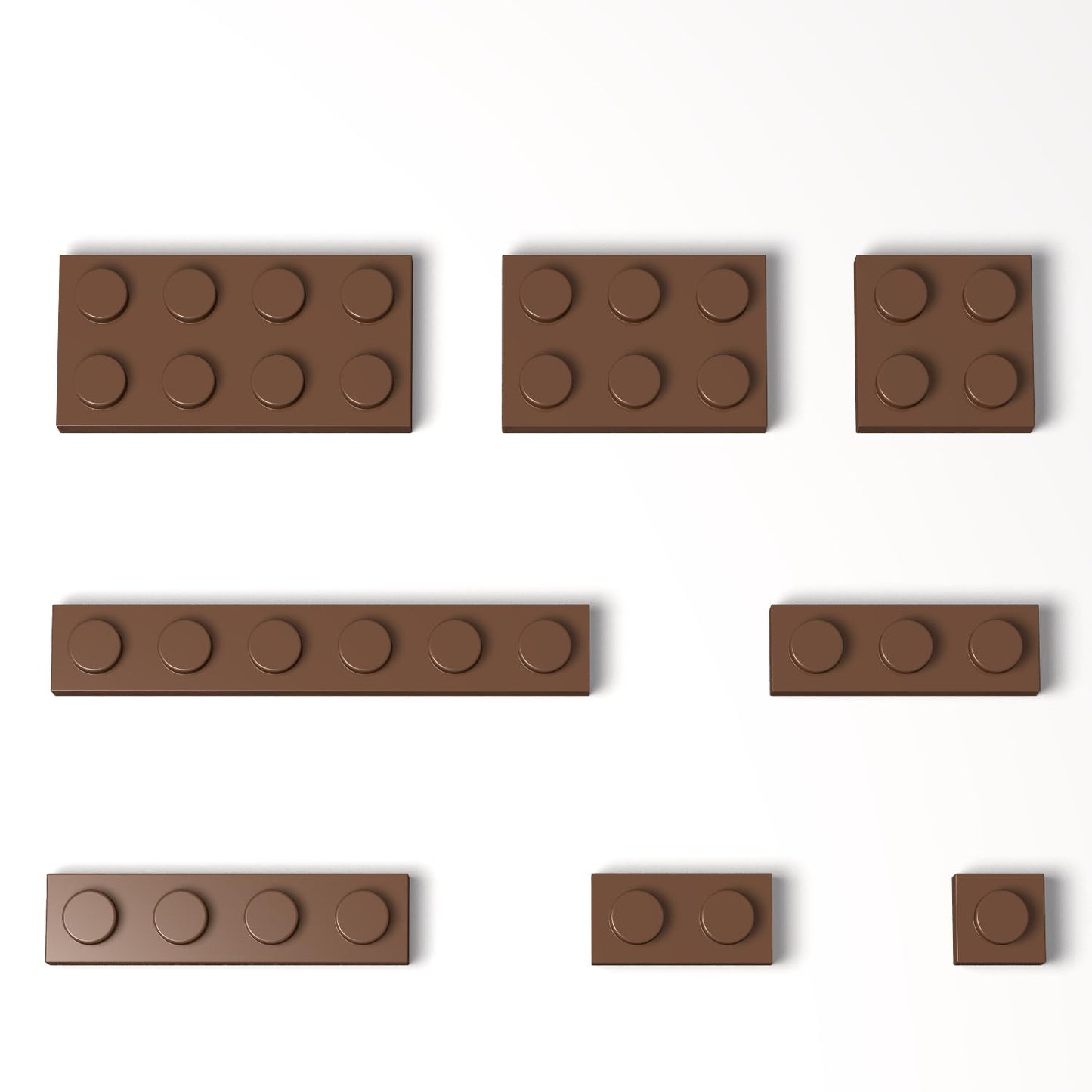 100 Pieces Classic Building Plate Assortment Pack, 8 Sizes Small Baseplates Multipacks, Compatible with Lego Parts and Pieces, Small Plate