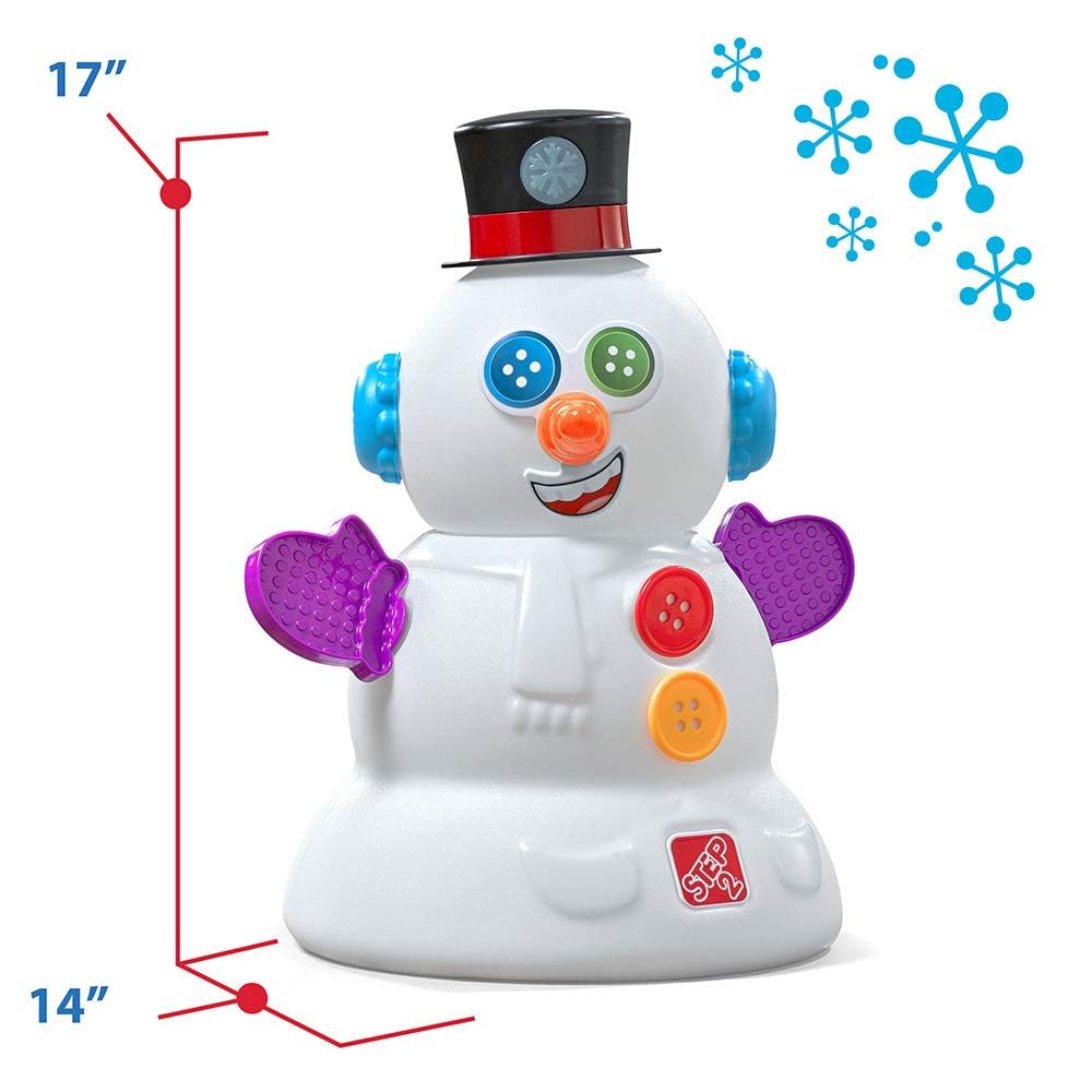 Step2 My First Snowman, Kids Interactive Christmas Toy, Plays Holiday Music & Lights Up, Includes 15 Piece Toy Accessories, Made of Durable Plastic
