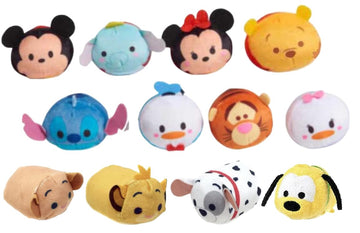 Just Play Mini Tsum Tsum 2.5" Plush Assortment, Set of 3, Random Characters