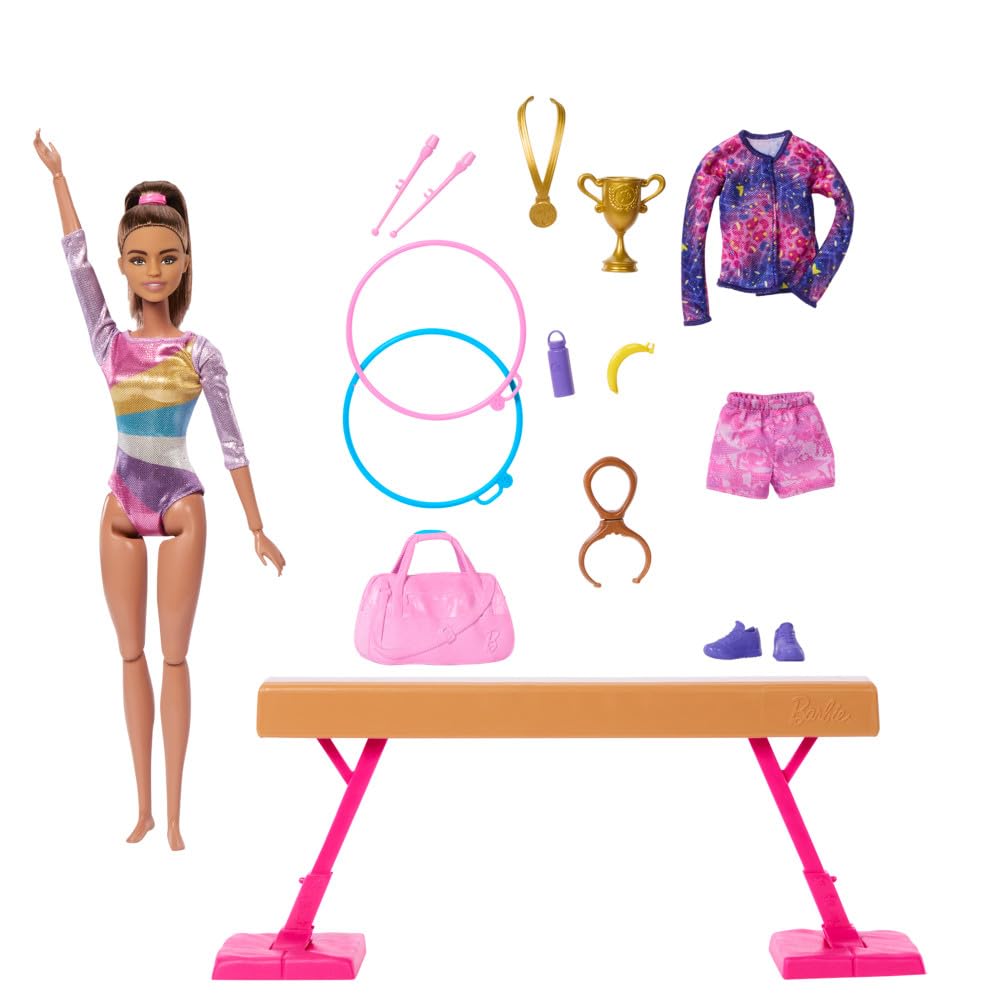Barbie Careers Gymnastics Doll & Themed Accessories Playset
