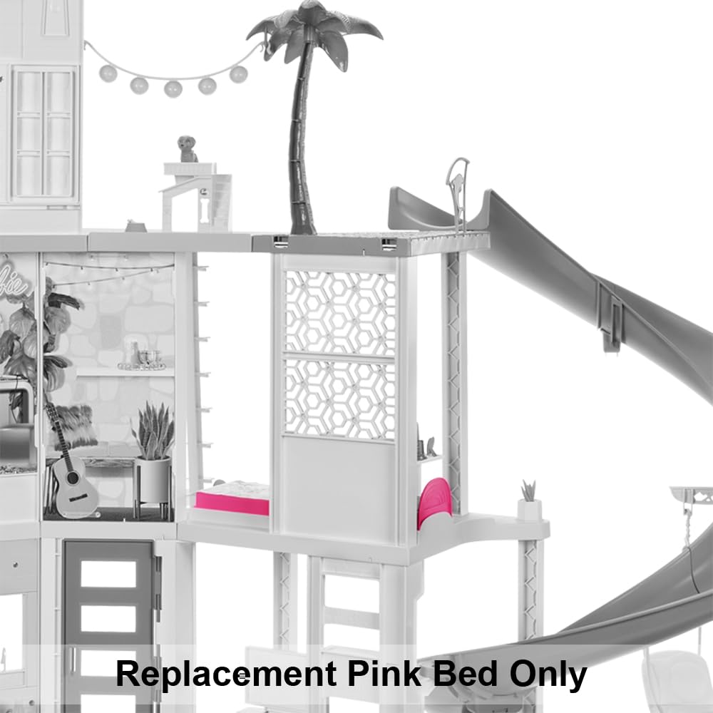 Replacement Part for Barbie Doll Dreamhouse Doll House Playset HMX10 - Replacement Pink Bed