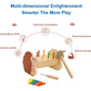 QZJVKBXY Wooden Hammer Pounding Bench Montessori STEM Toy for Toddler Early Development