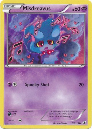 Pokemon - Misdreavus (57/113) - Legendary Treasures