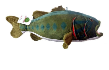 Adore 17" Cranky the Largemouth Bass Fish Stuffed Animal Plush Wall Mount