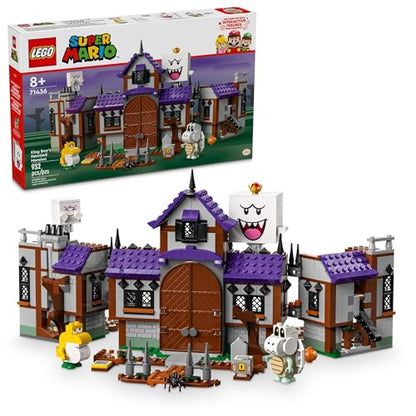 LEGO Super Mario King Boo's Haunted Mansion - Building Toy for Kids Ages 8+ - Mario Toy W/ 4 Minifigures - Gift for Boys, Girls, & Gamers - 71436