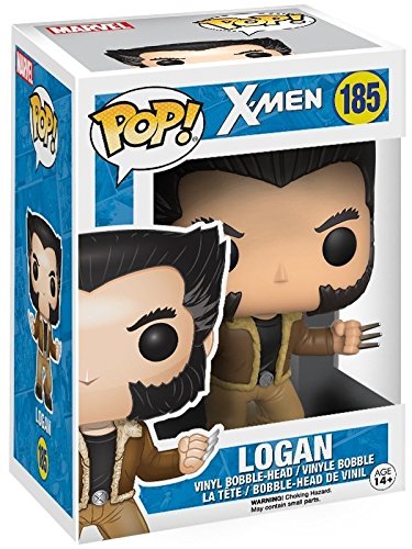 Funko POP Marvel: X-Men - Logan [Wolverine] Vinyl Figure (Bundled with Compatible Box Protector Case), Multicolor, 3.75 inches