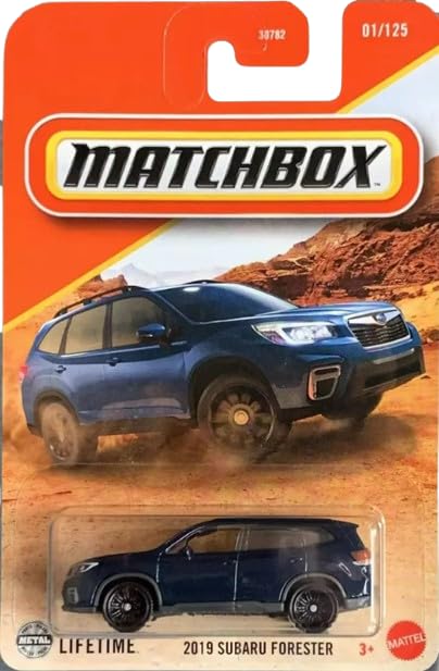 Matchbox Subaru Forester 2019 Diecast Car, 1:64 Scale, Blue, 01/125