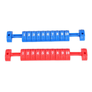 Foosball Score Counter,2pcs Table Football Counter,2pcs/Set Table Football 10 Numbers Scoring Score Counter Indicator Red & Blue
