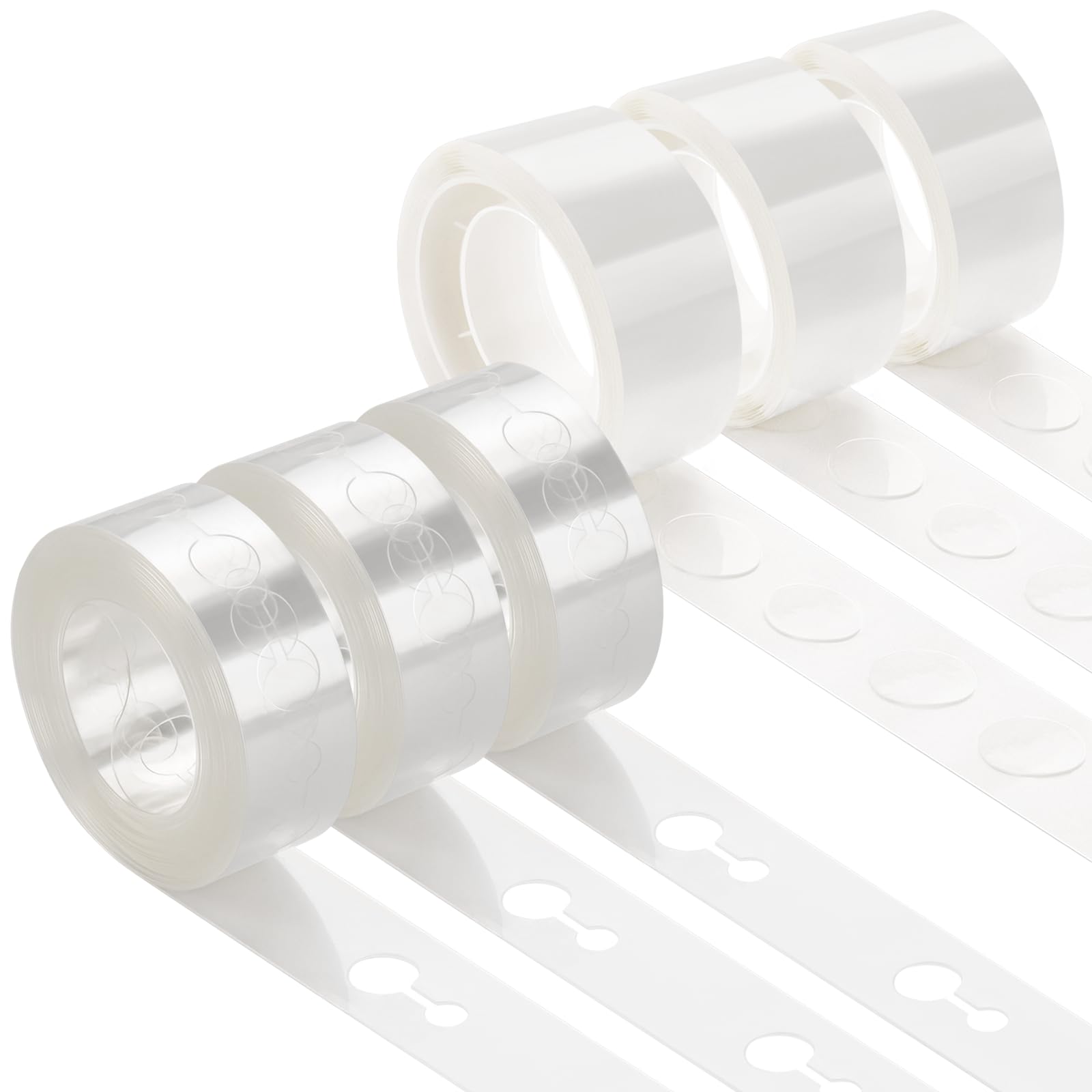 KICNIC Balloon Arch Strip, 49ft Balloon Tape and 300 Glue Point Dots, Balloons Arch Kit for Garland, Party, Birthday, Baby Shower, Graduation
