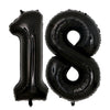 40inch Jumbo Black 18 Number Balloons for 18th Birthday Party Decoration