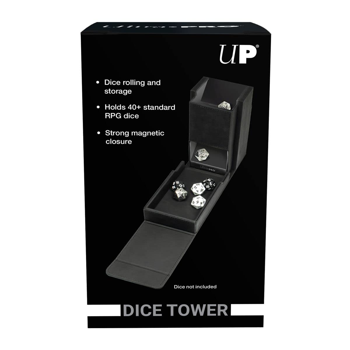 Ultra PRO - Alcove Dice Tower - Great Dice Carrying Case for Classic Board Games, RPG Games, and Tabletop Games - Stores 40+ Standard Sized RPG Game