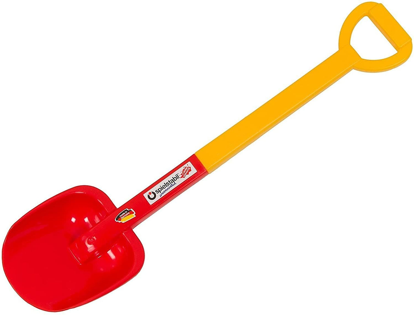 Spielstabil Four Seasons Pack of Sand Toys - Children's & Toddler Outdoor Toys, Long Handled Beach Shovel, Leaf Rake, Flat Snow Shovel & Garden Rake