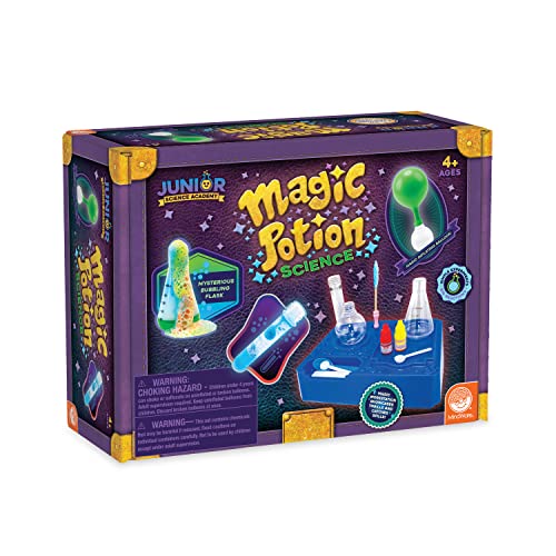 MindWare Junior Science Academy: Magic Potion Science Chemistry Set - 5 Amazing Beginning Kids Science Experiments for Kids Ages 4 & Up - Fun Science