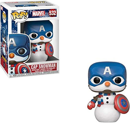 Funko Pop! Marvel: Holiday - Captain America Snowman Vinyl Figure