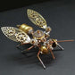 ModelForgeX 179pcs+ DIY Little Bee Steampunk Mechanical Insects Metal Assembly Model Kits Ornaments Assemble Models Toys Gifts (179pcs Bee)