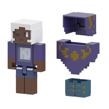 MINECRAFT Creator Series 3.25" Skin Poncho Action Figure with Accessories for Kids Ages 6 and Up