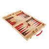 Wood Backgammon Board Game - Complete Set with Folding Board for Storage, Portable Handle, and Full Game Accessories for Adults 14 Years and Up by Hey