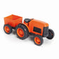 Green Toys Tractor, Orange - Pretend Play, Motor Skills, Kids Toy Vehicle. No BPA, phthalates, PVC. Dishwasher Safe, Recycled Plastic