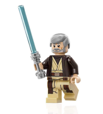 LEGO Star Wars Minifigure - Obi Wan Kenobi (with Hooded Coat and Jedi Lightsaber) 75052