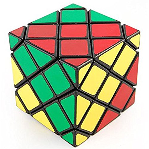 Willking Master Square Puzzle Magic Cube Twisty Toy Gift Irregular Brain Tester Black