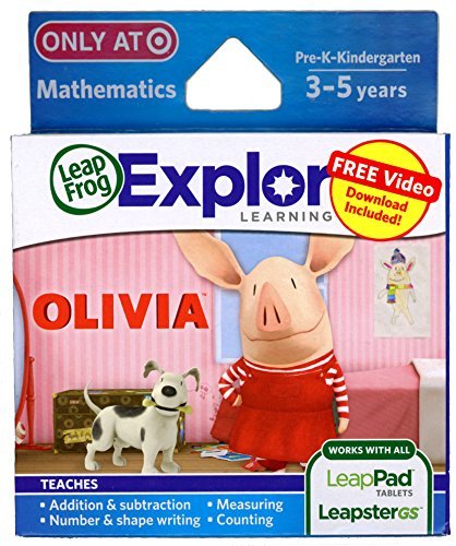 LeapFrog Olivia Mathematics Exclusive Learning Game (Works with LeapPad1, LeapPad2, and LeapPad Ultra Learning Tablets, Leapster Explorer,