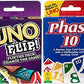 Unos Phase 10 And Uno Flip Two Pack