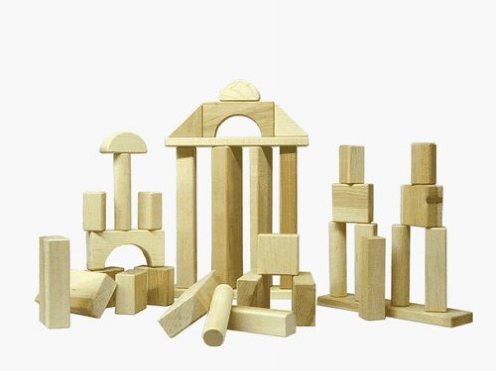 Beka Traditional Wooden Block Set - 36 Pieces