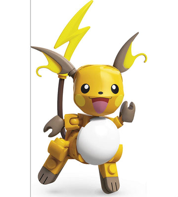 Mega Construx Pokemon Raichu Construction Set with Character Figures, Building Toys for Kids (73 Pieces)